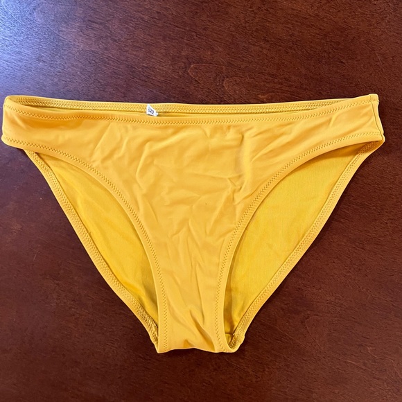 AERIE Full Coverage Swim Bottoms in Golden Yellow size Small - Picture 6 of 6